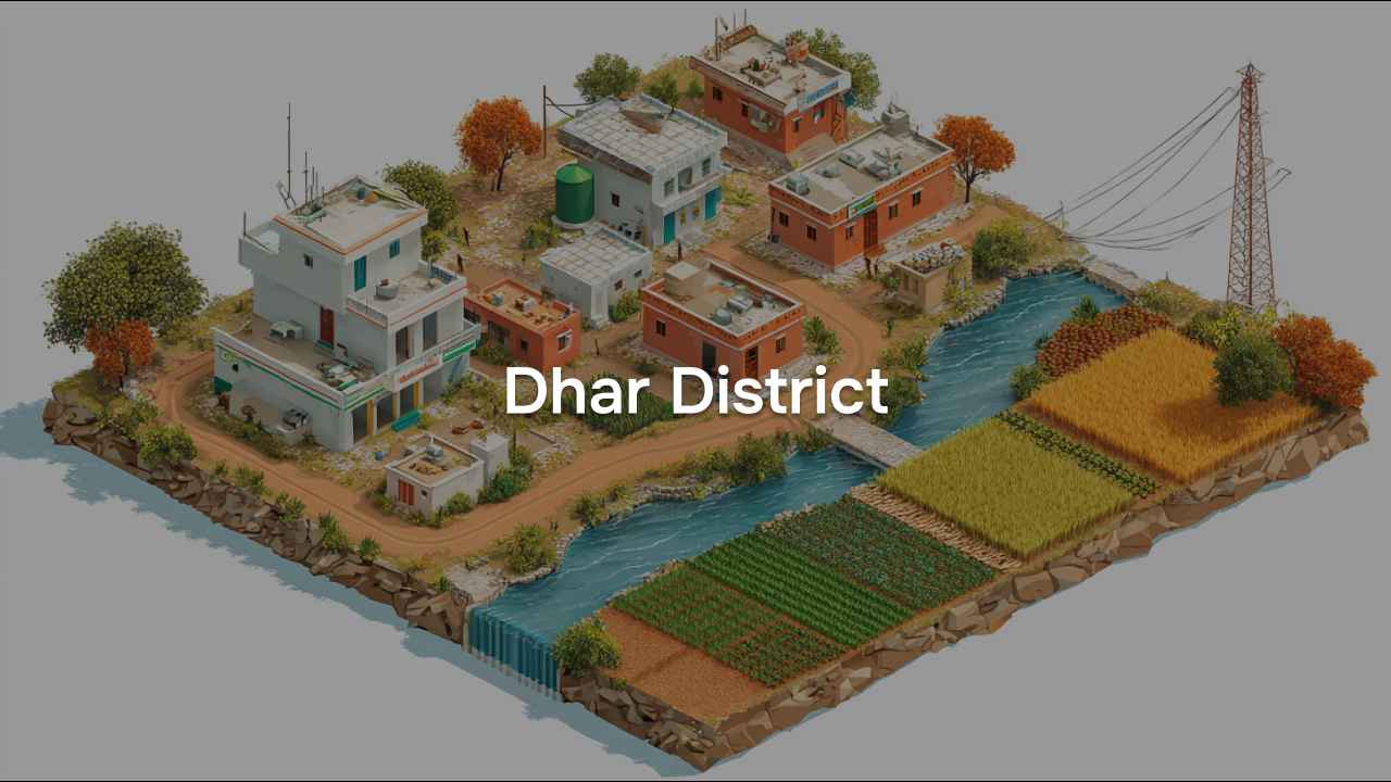 Village Amenities for Dhar District of Madhya Pradesh, 2011