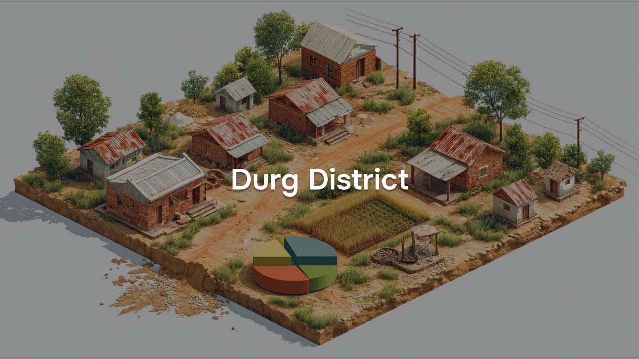 Village Amenities for Durg District of Chhattisgarh, 2011