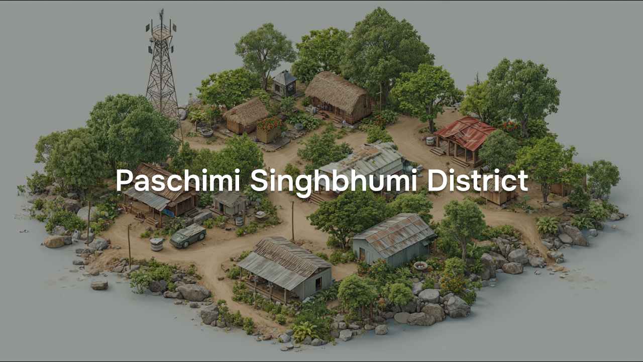 Village Amenities for Pashchimi Singhbhum District of Jharkhand, 2011