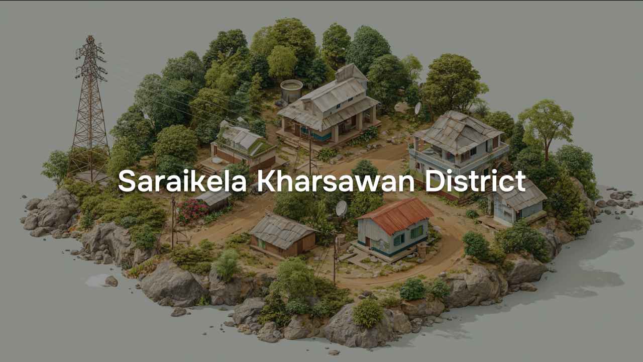 Village Amenities for Saraikela Kharsawan District of Jharkhand, 2011
