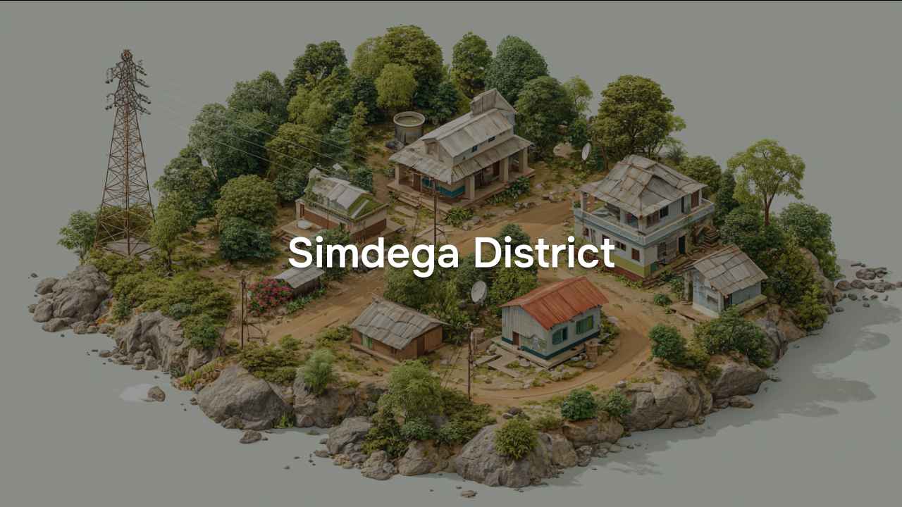 Village Amenities for Simdega District of Jharkhand, 2011