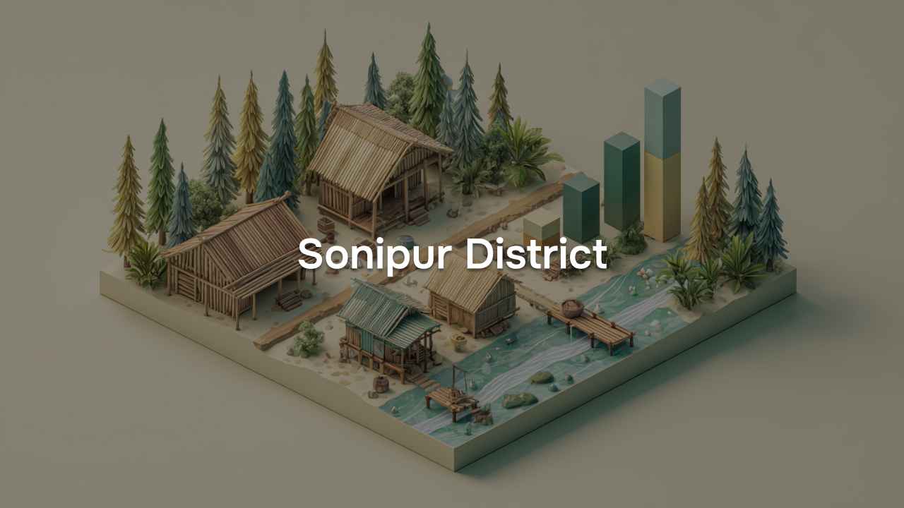 Village Amenities for Sonitpur District of Assam, 2011