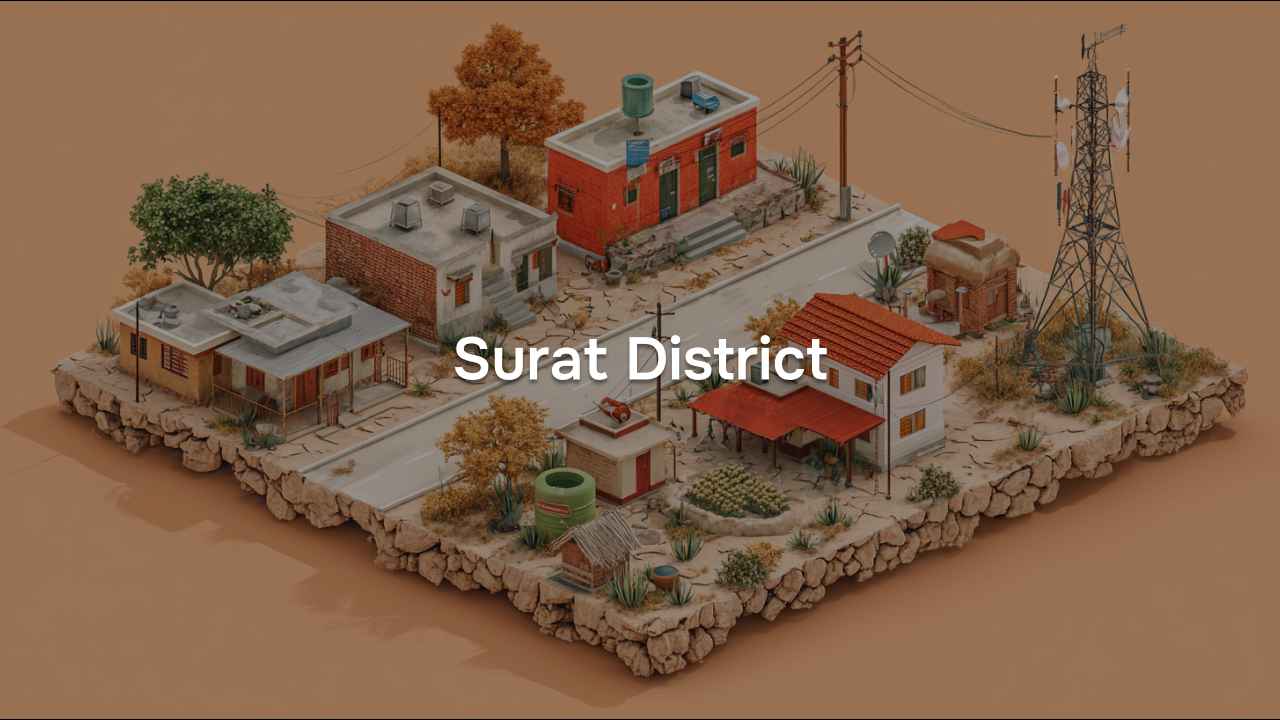 Village Amenities for Surat District of Gujarat, 2011