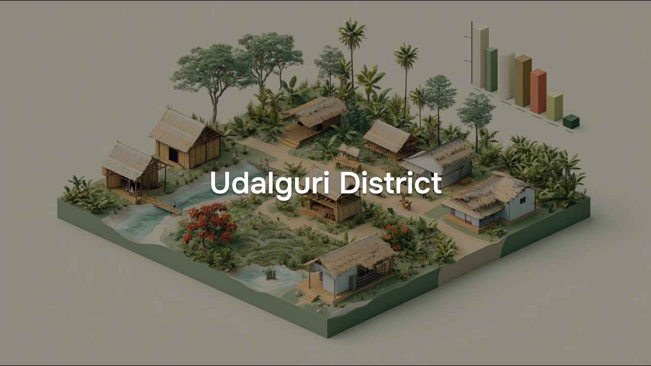 Village Amenities for Udalguri District of Assam, 2011