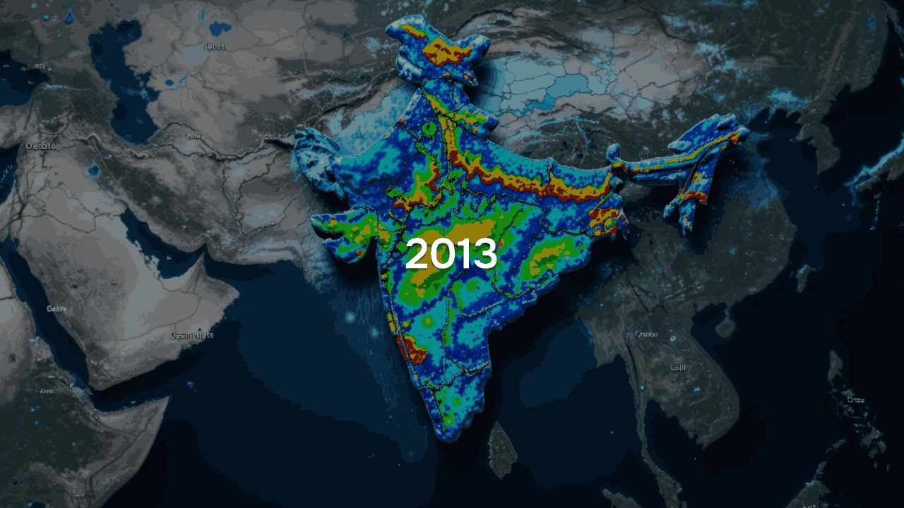 Surface Temperature 2013 India