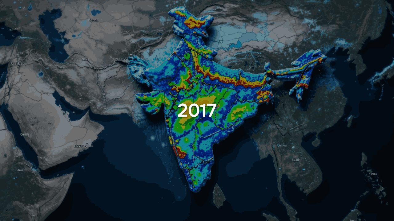 Surface Temperature 2017 India