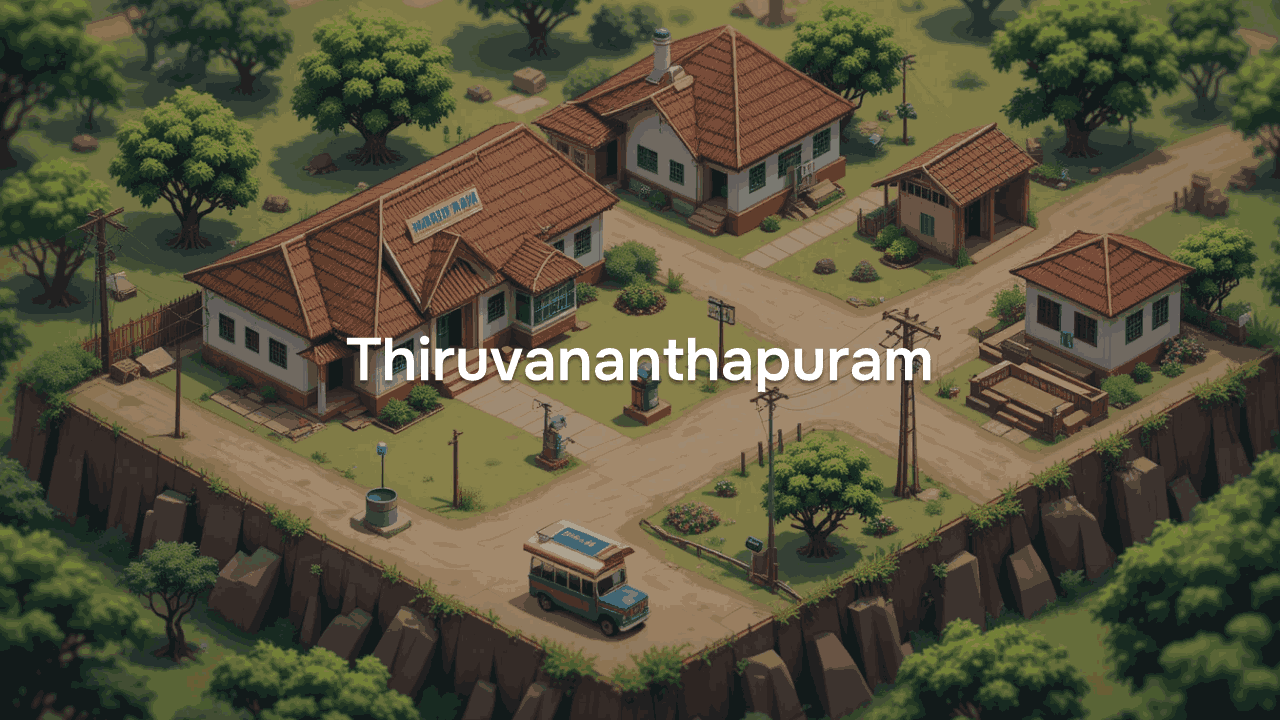 Village Amenities for Thiruvananthapuram District of Kerala, 2011