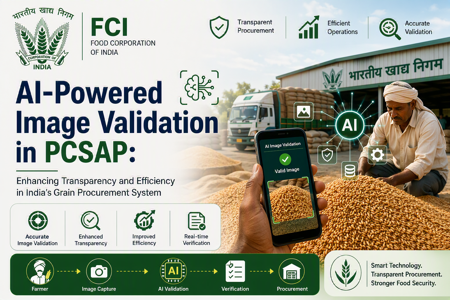 AI-Powered Image Validation in PCSAP: Enhancing Transparency and Efficiency in India’s Grain Procurement Syste